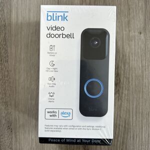 Blink Video Doorbell TwoWay Audio HD Motion & Chime Alexa Wireless or Wired NEW